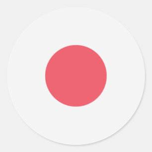 Flagge Japans Runder Aufkleber