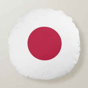 Flagge Japans Rundes Kissen