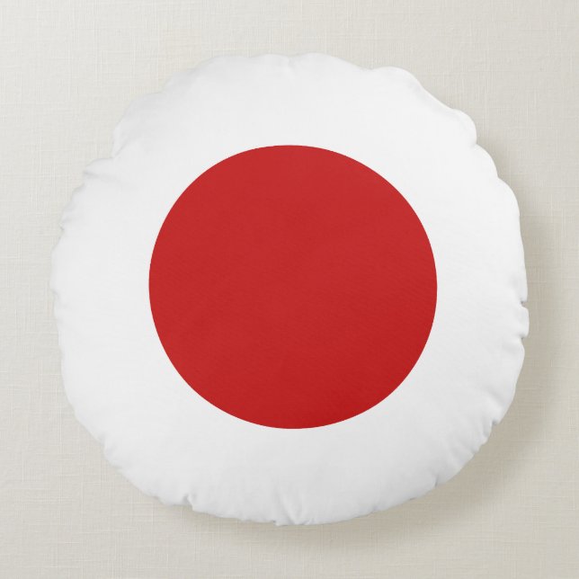 Flagge Japans Rundes Kissen (Vorderseite)