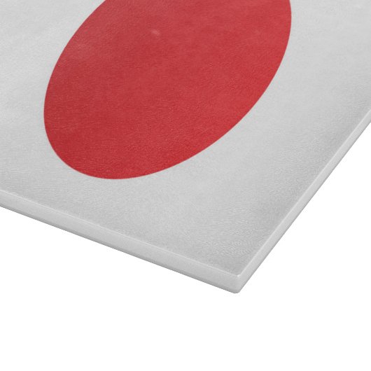 Flagge Japans Schneidebrett (Ecke)