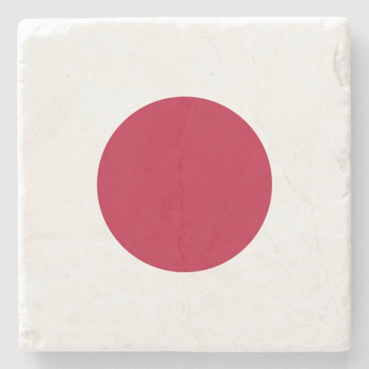 Flagge Japans Steinuntersetzer (Vorderseite)
