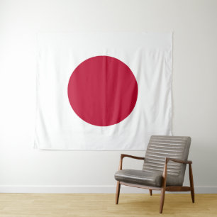 Flagge Japans Wandteppich