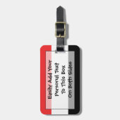 Flagge Jemen Einfach Personalausweis Gepäckanhänger (Vorderseite vertikal)