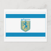 Flagge Jerusalems Postkarte (Vorderseite)