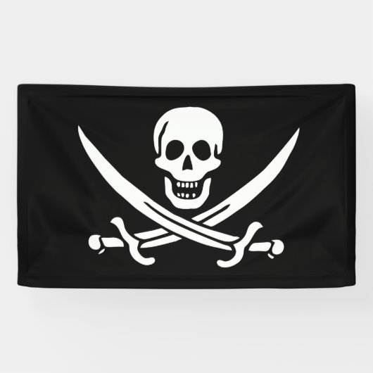 Flagge Jolly Roger Banner (Horizontal)