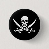 Flagge Jolly Roger Button (Vorderseite)