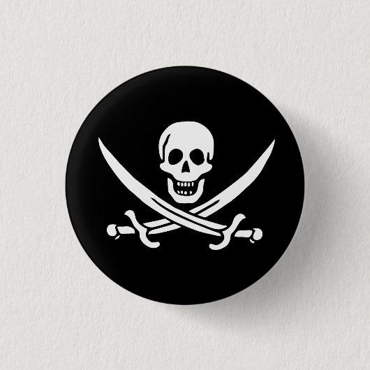 Flagge Jolly Roger Button (Vorderseite)