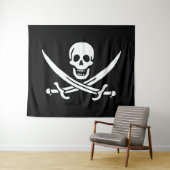 Flagge Jolly Roger Wandteppich (Beispiel (Horizontal))