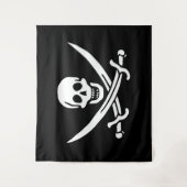 Flagge Jolly Roger Wandteppich (Vorderseite)