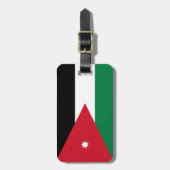 Flagge Jordanien einfacher Identifikation Gepäckanhänger (Vorderseite vertikal)
