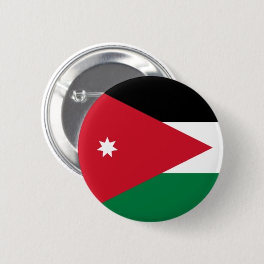 Flagge Jordaniens Button (Vorne & Hinten)