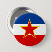Flagge Jugoslawiens Button (Vorne & Hinten)