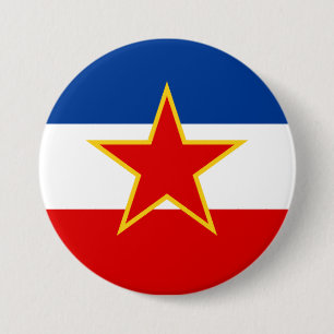 Flagge Jugoslawiens Button