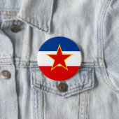 Flagge Jugoslawiens Button (Beispiel)
