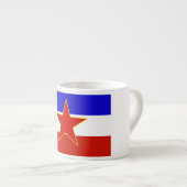Flagge Jugoslawiens Espressotasse (Vorderseite Rechts)