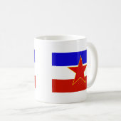 Flagge Jugoslawiens Kaffeetasse (VorderseiteRechts)