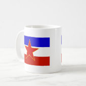 Flagge Jugoslawiens Kaffeetasse (Vorderseite Links)