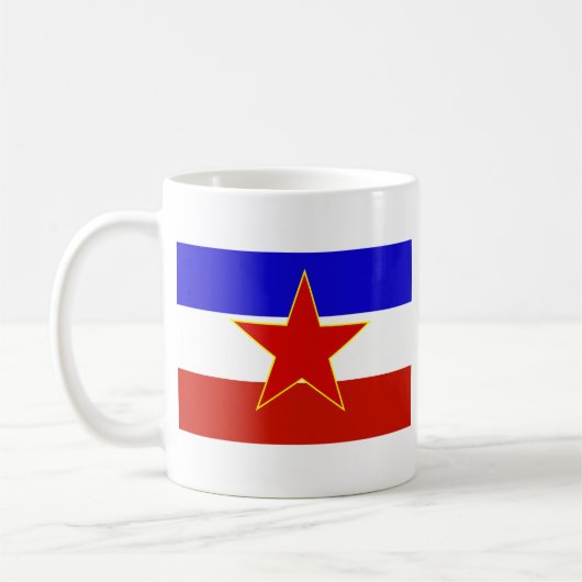 Flagge Jugoslawiens Kaffeetasse (Links)