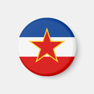 Flagge Jugoslawiens Magnet