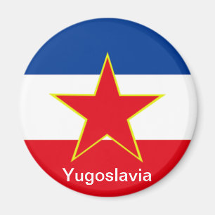 Flagge Jugoslawiens Magnet