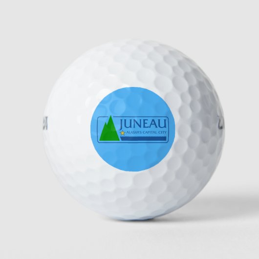 Flagge Juneau, Alaska Golf Balls Golfball (Vorderseite)