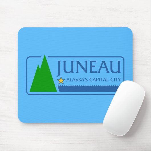 Flagge Juneau, Alaska-Mauspad Mousepad (Mit Mouse)