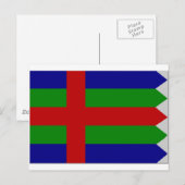 Flagge Jutland (Dänemark) Postkarte (Vorne/Hinten)