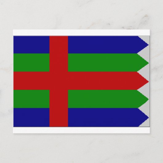 Flagge Jutland (Dänemark) Postkarte (Vorderseite)