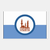 Flagge Kairo Ägypten Rechteckiger Aufkleber (Vorderseite)
