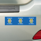 Flagge Kalabriens, Italien Autoaufkleber (Auf Auto)