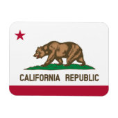 Flagge: Kalifornien Magnet (Horizontal)