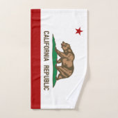 Flagge Kaliforniens Badhandtuch Set (Handtuch)