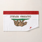 Flagge Kaliforniens Badhandtuch Set (Handtuch)