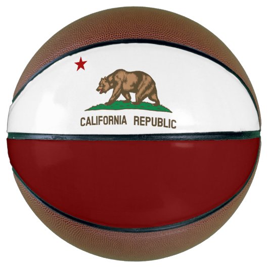 Flagge Kaliforniens Basketball (Vorderseite)