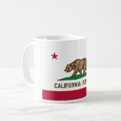 Flagge Kaliforniens Kaffeetasse (Vorderseite Links)