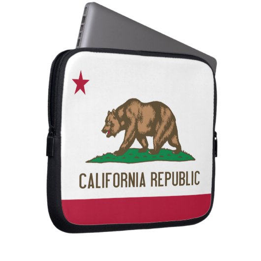 Flagge Kaliforniens Laptopschutzhülle (Vorne Rechts)