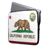 Flagge Kaliforniens Laptopschutzhülle (Vorderseite Links)