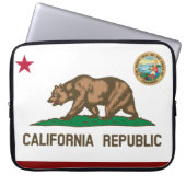 Flagge Kaliforniens Laptopschutzhülle (Vorderseite)