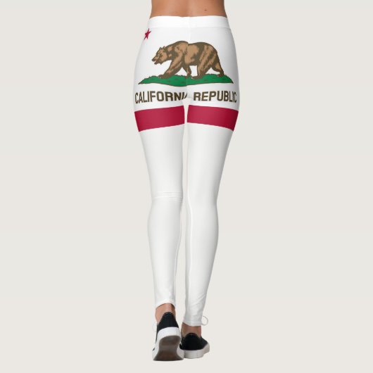 Flagge Kaliforniens Leggings (Rückseite)