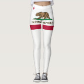 Flagge Kaliforniens Leggings (Vorderseite)