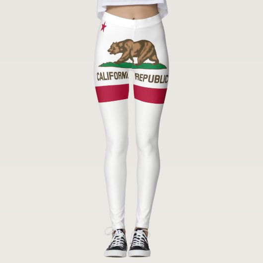 Flagge Kaliforniens Leggings (Vorderseite)