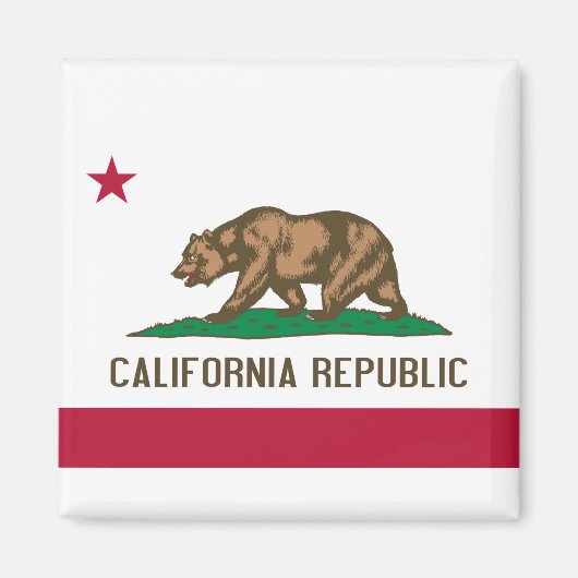 Flagge Kaliforniens Magnet (Vorne)