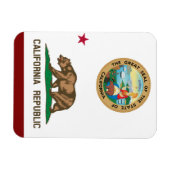 Flagge Kaliforniens Magnet (Horizontal)
