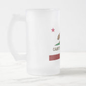 Flagge Kaliforniens Mattglas Bierglas (Links)