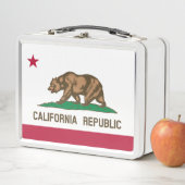 Flagge Kaliforniens Metall Brotdose (Beispiel)