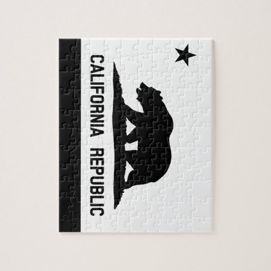 Flagge Kaliforniens Puzzle (Vertikal)