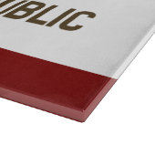 Flagge Kaliforniens Schneidebrett (Ecke)