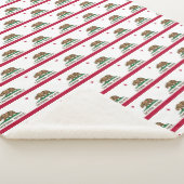 Flagge Kaliforniens Sherpadecke (3/4)