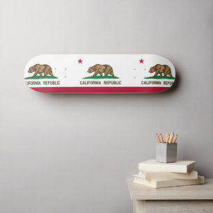 Flagge Kaliforniens Skateboard