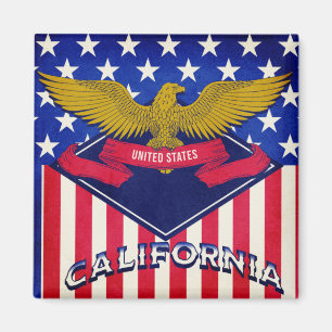 Flagge Kaliforniens USA Magnet